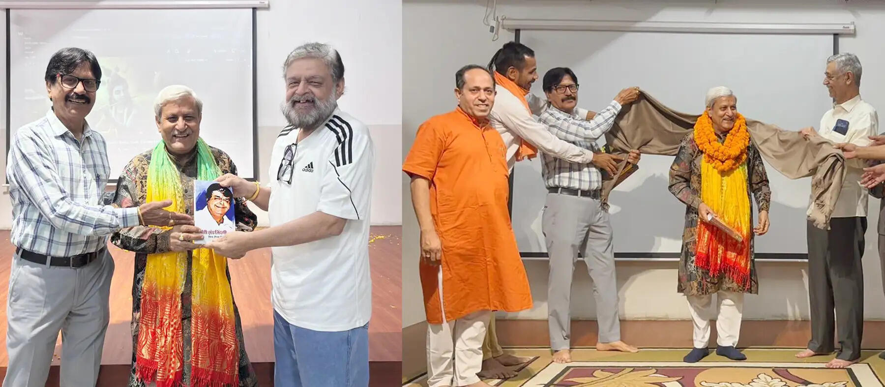 गुरुग्राम: हरियाणा कला परिषद के वाइस चेयरमैन महेश जोशी का किया सम्मान