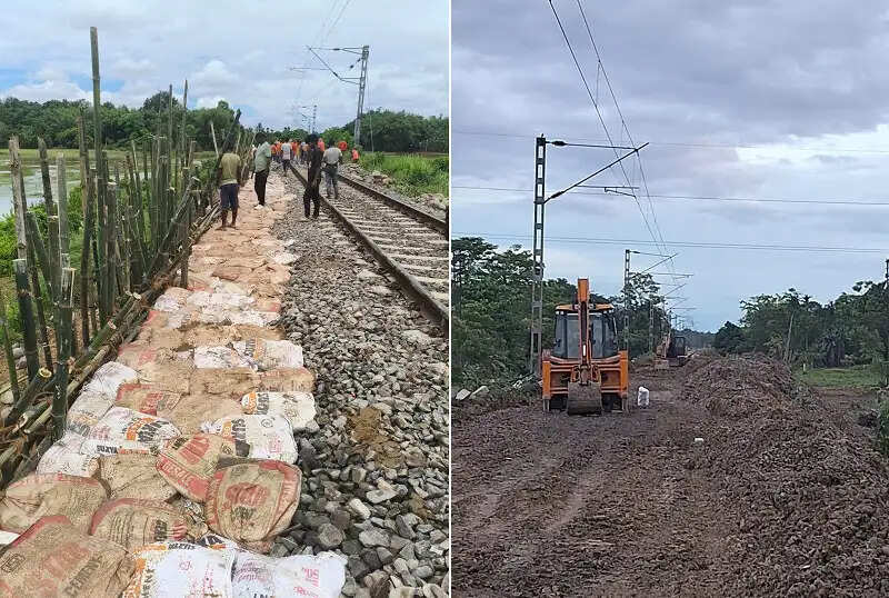 तिनसुकिया मंडल के बाढ़ प्रभावित क्षेत्रों में चौबीसों घंटे बहाली का कार्य जारी