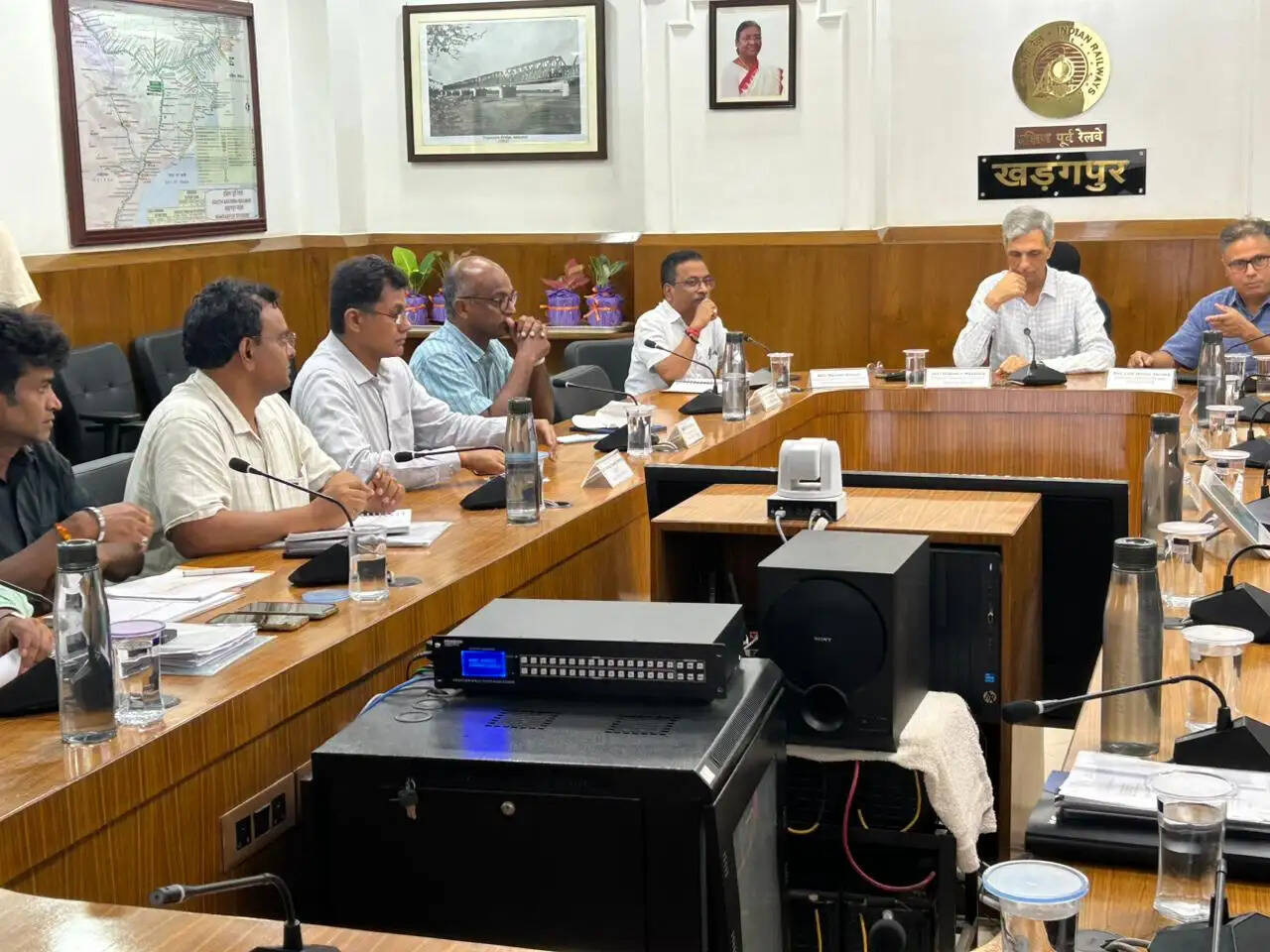 खड़गपुर मंडल में रेलवे बोर्ड के महानिदेशक ने सुरक्षा व्यवस्था का निरीक्षण किया