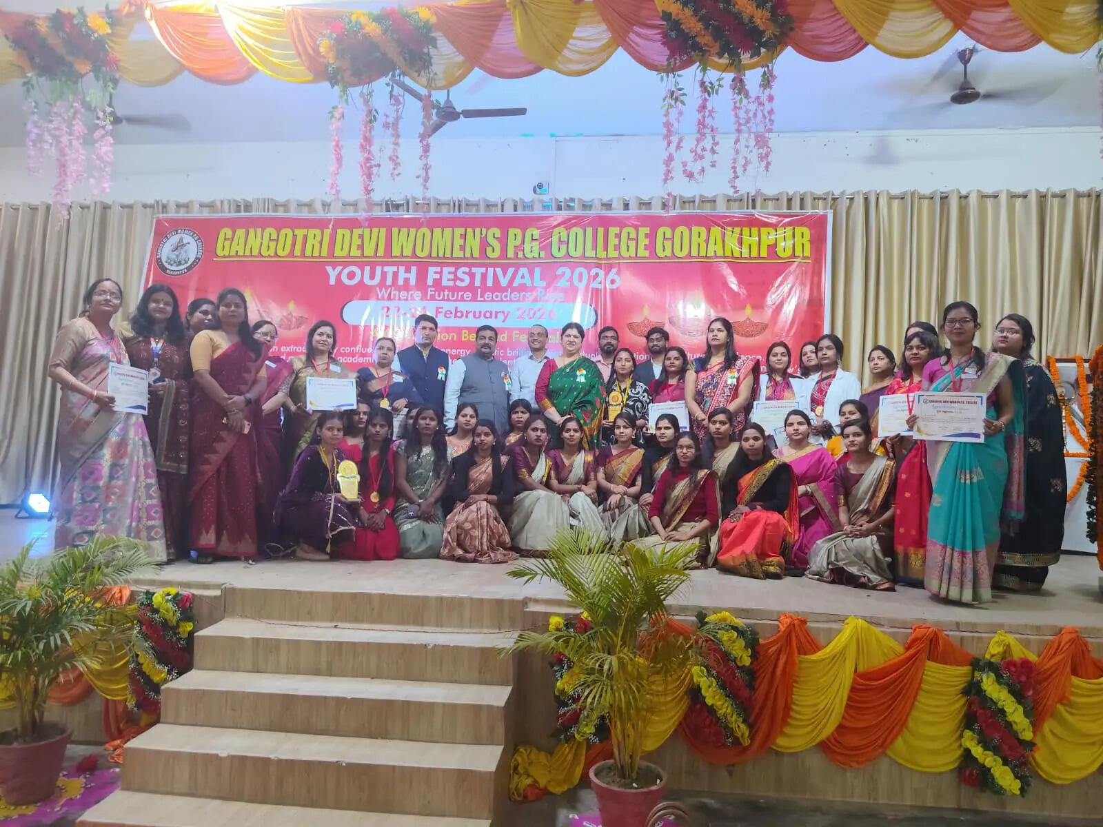 युवा महोत्सव–2026 के समापन समाराेह में विजेताओं का हुआ सम्मान