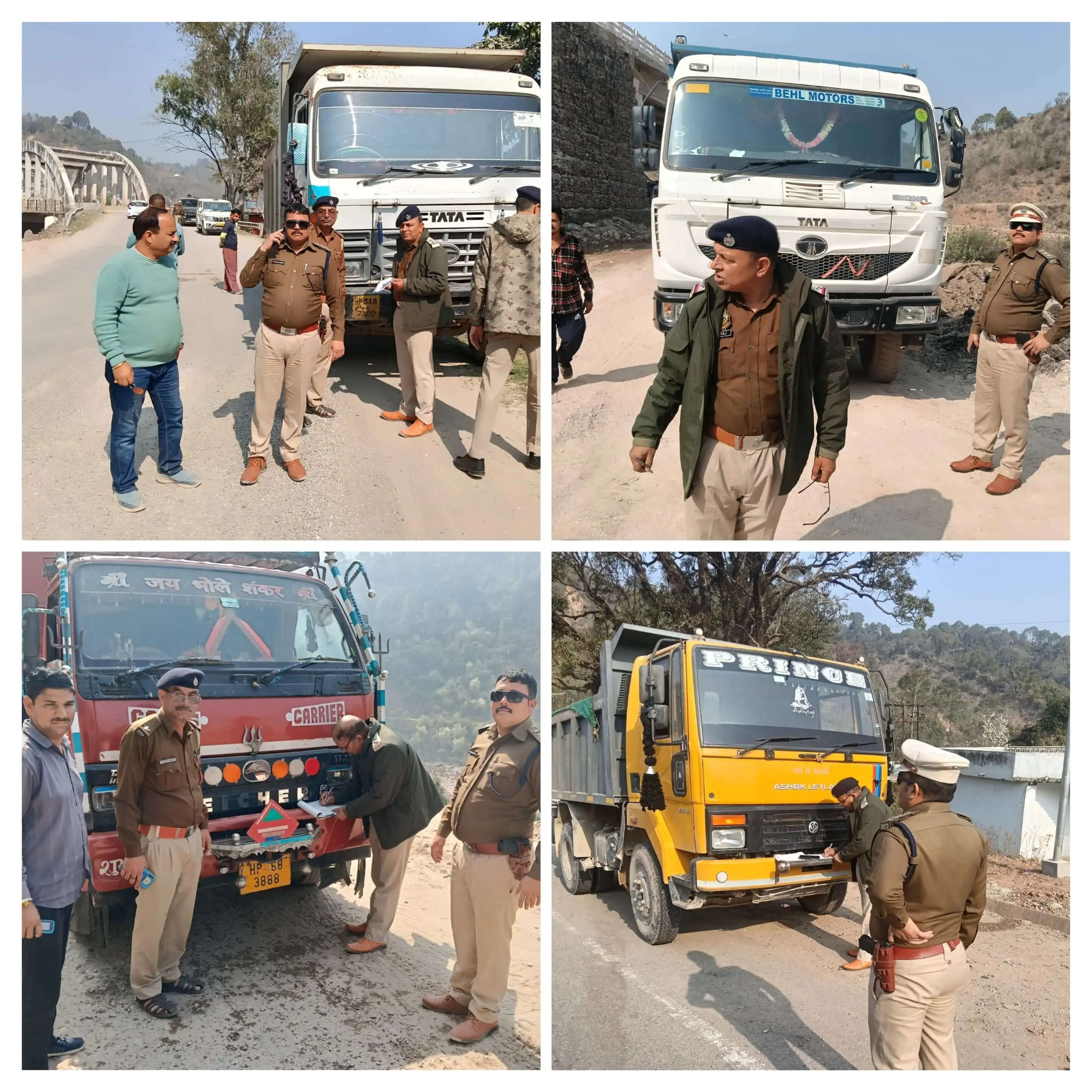 नूरपुर में अवैध खनन माफिया पर कड़ी कार्रवाई, 11 वाहनों के चालान