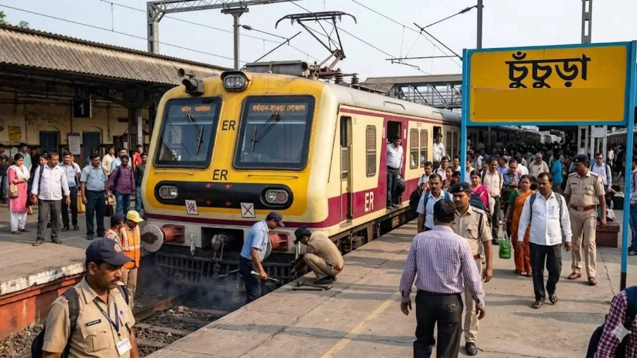 ट्रेन में तकनीकी खराबी के कारण यात्रियों को परेशानी