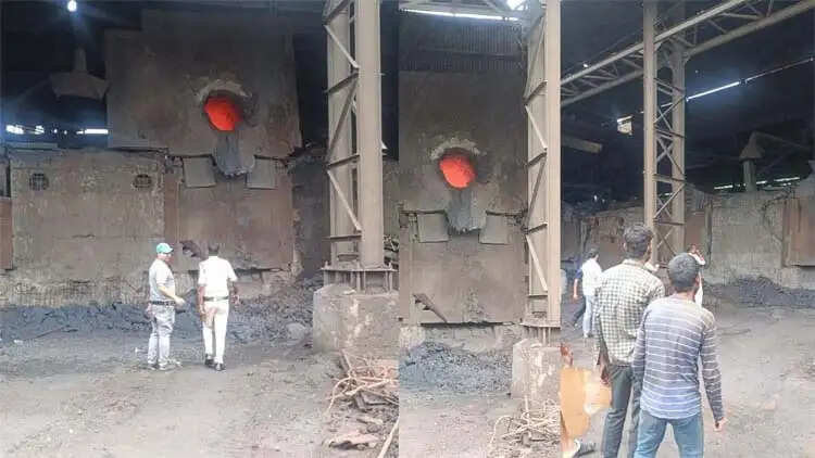 शिवा प्लांट के इंडक्शन फर्नेंस में बॉयलिंग से पांच श्रमिक झुलसे, दो रायपुर रिफर