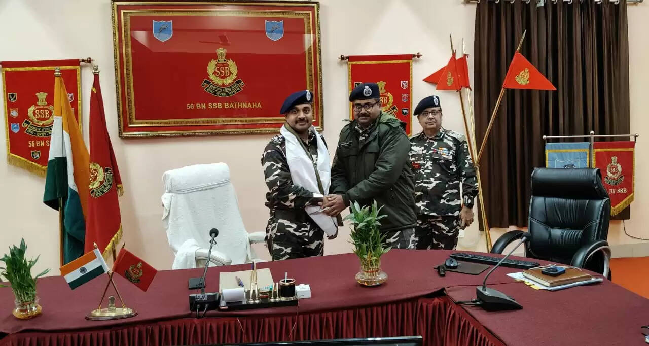 एसएसबी बल मुख्यालय डीआईजी ने 56वीं बटालियन का लिया जायजा