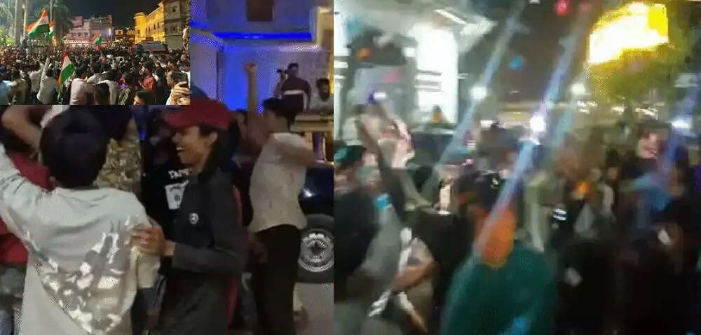 टी-20 विश्वकप के सेमीफाइनल में भारत की जीत पर मप्र में जश्न, जमकर हुई आतिशबाजी