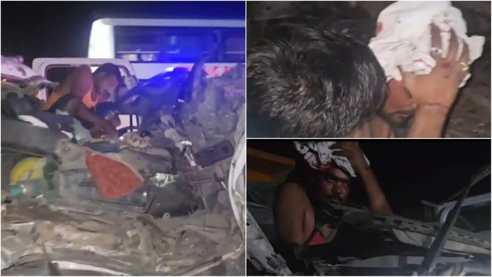 सागर: एनएच-44 पर फिर हादसा.... बम्होरी बीका में हाइवा-कंटेनर के बीच हुई जोरदार टक्कर