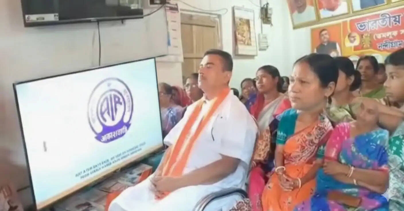 नंदीग्राम में ‘मन की बात’ का प्रसारण, शुभेंदु ने मतदाता सूची और घुसपैठ पर बात की