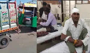 मुरैना में अनियंत्रित रेत के ट्रैक्टर ने ऑटो में मारी टक्कर, दो सवारी हुई घायल