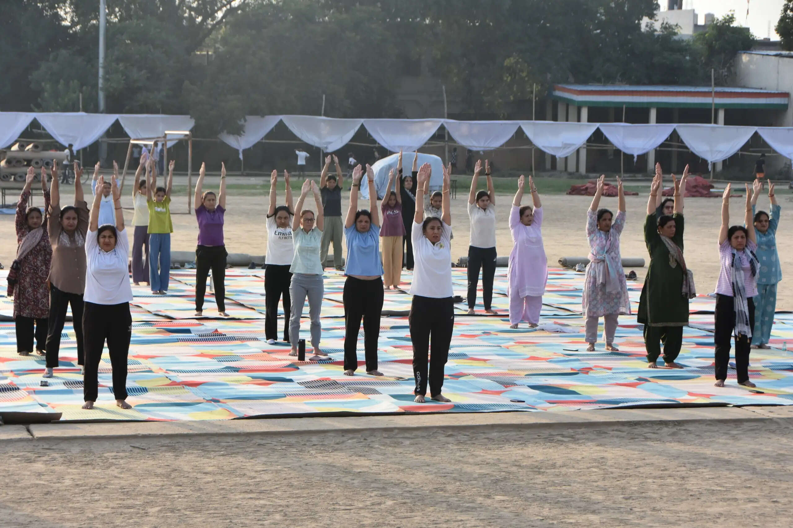पानीपत: 12वें अंतर्राष्ट्रीय योग दिवस पर योग प्रोटोकॉल प्रशिक्षण शिविर आयोजित
