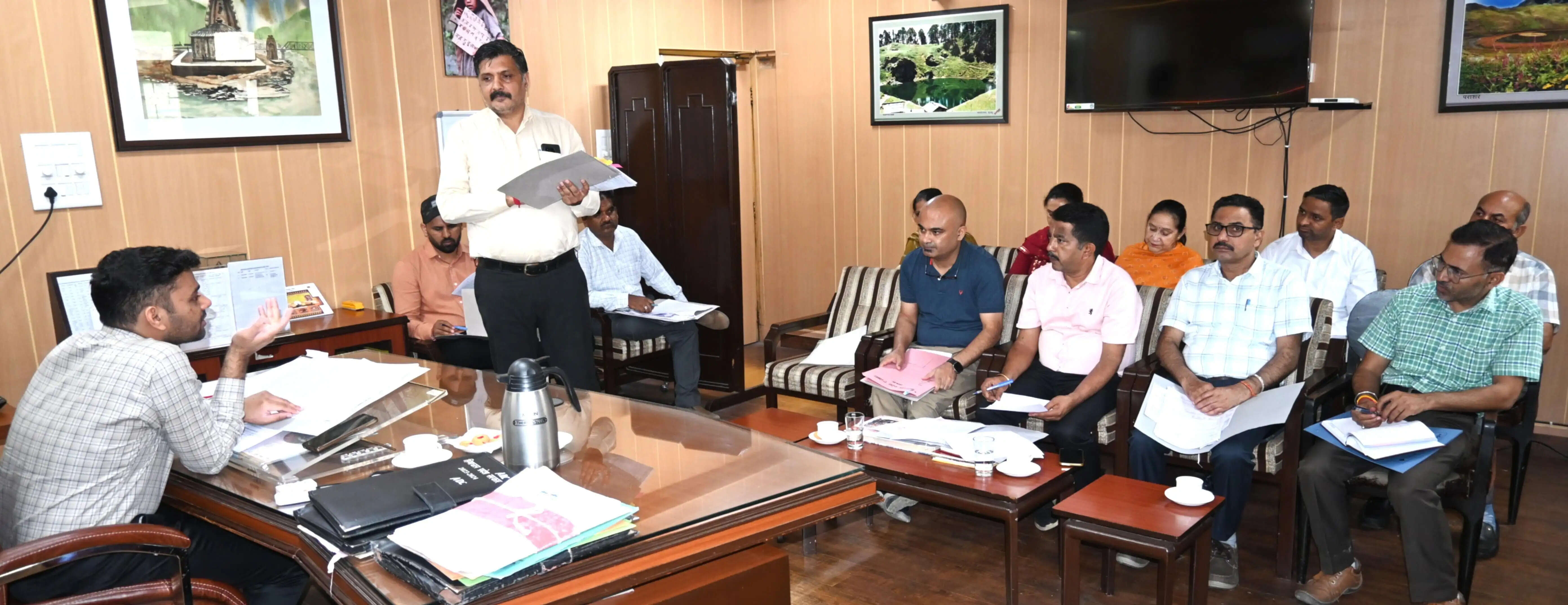 बाल विकास परियोजना मंडी-सदर की खंड स्तरीय अनुश्रवण समिति की बैठक आयोजित