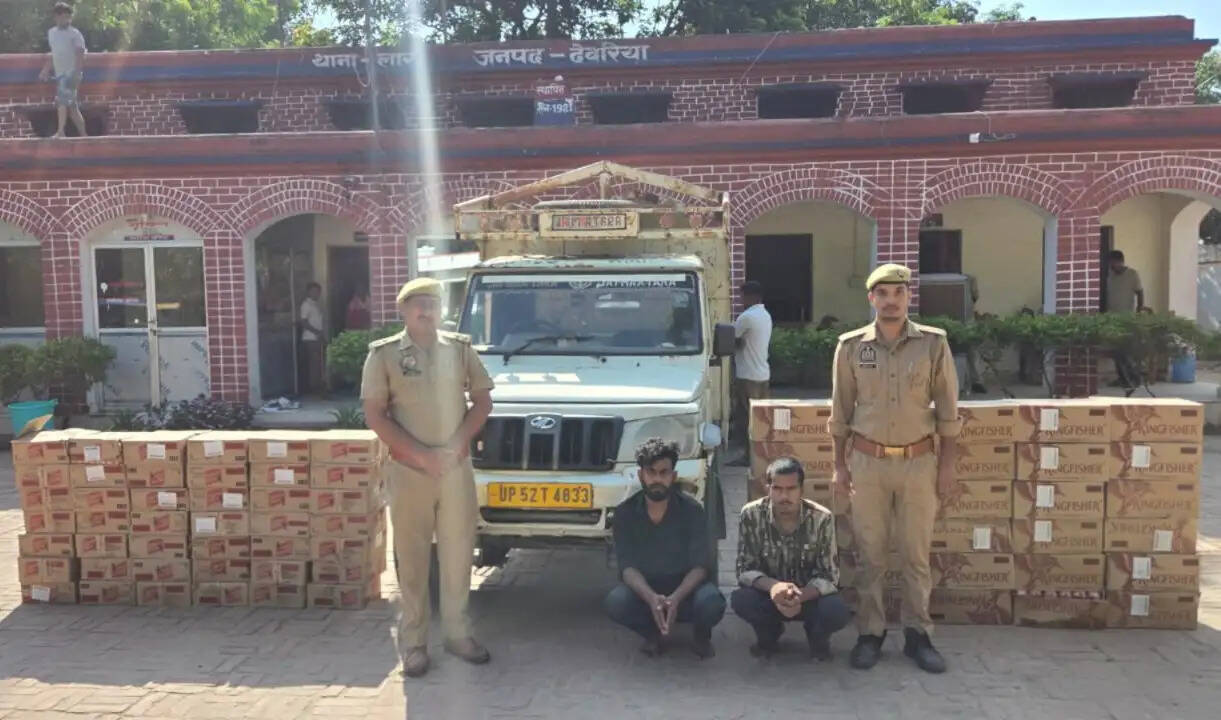 बिहार ले जायी जा रही 72 पेटी अवैध अंग्रेजी शराब पकड़ी, दो तस्कर गिरफ्तार