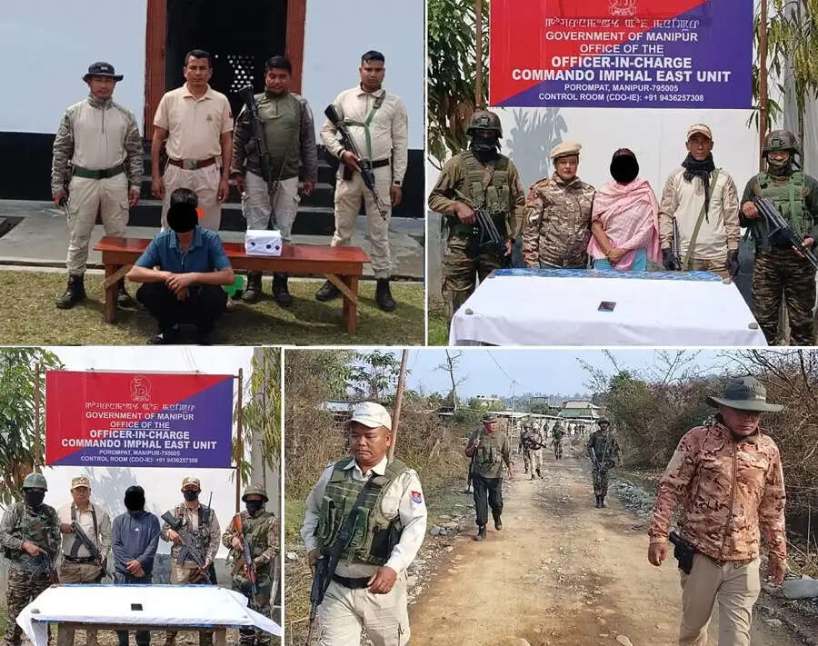 मणिपुर में तीन गिरफ्तार, मादक पदार्थ व मोबाइल फोन बरामद