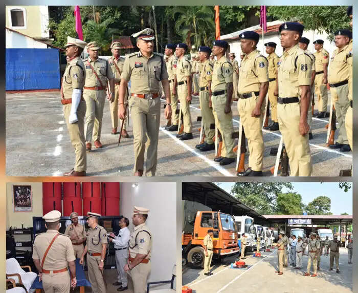 बस्तर आईजी ने किया शस्त्रागार, परिवहन शाखा, स्टोर सहित रक्षित केंद्र का किया निरीक्षण