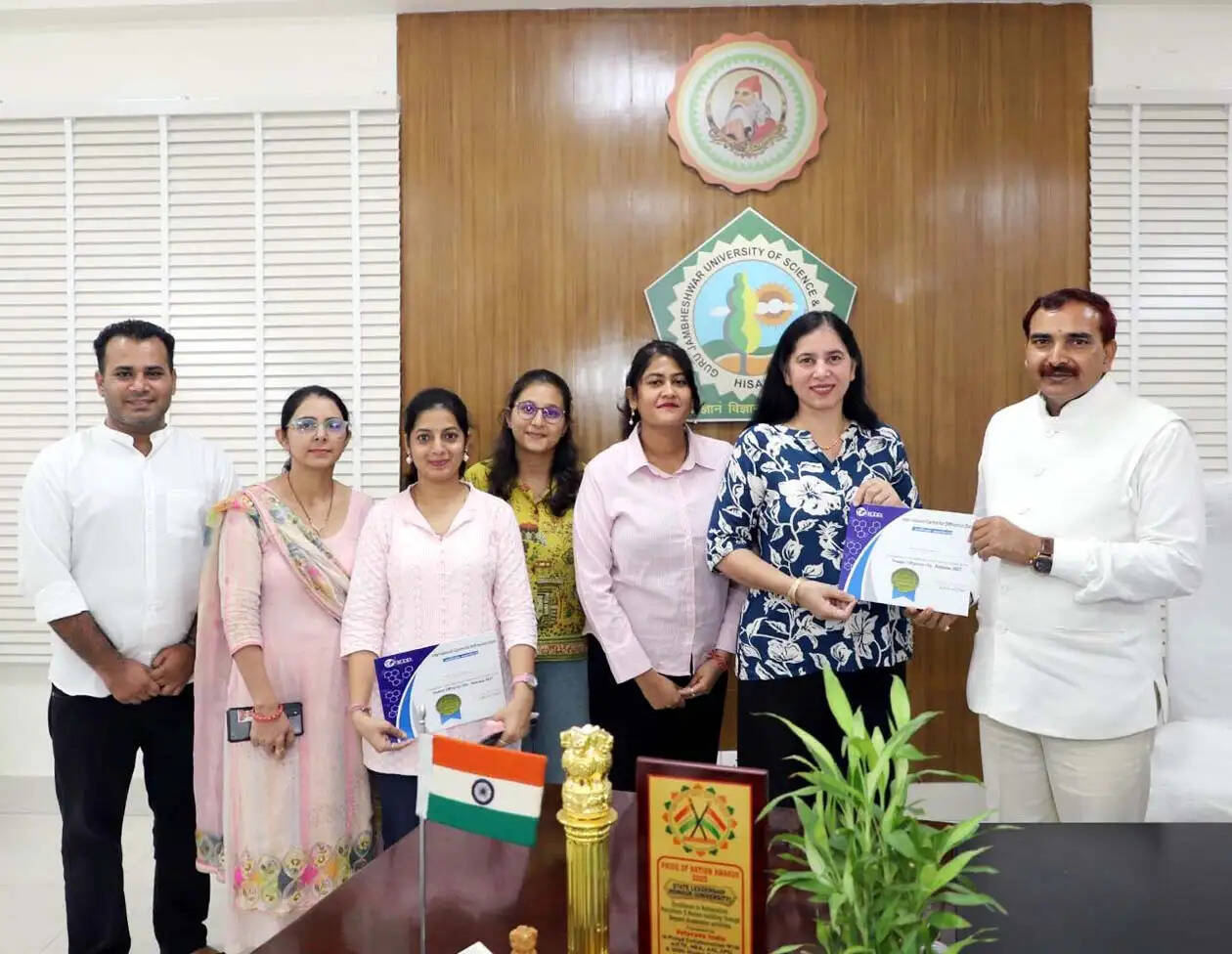हिसार : गुरु जम्भेश्वर विश्वविद्यालय के शोध को अंतरराष्ट्रीय पहचान, एक्सआरडी पैटर्न आईसीडीडी के प्रतिष्ठित डेटाबेस में शामिल
