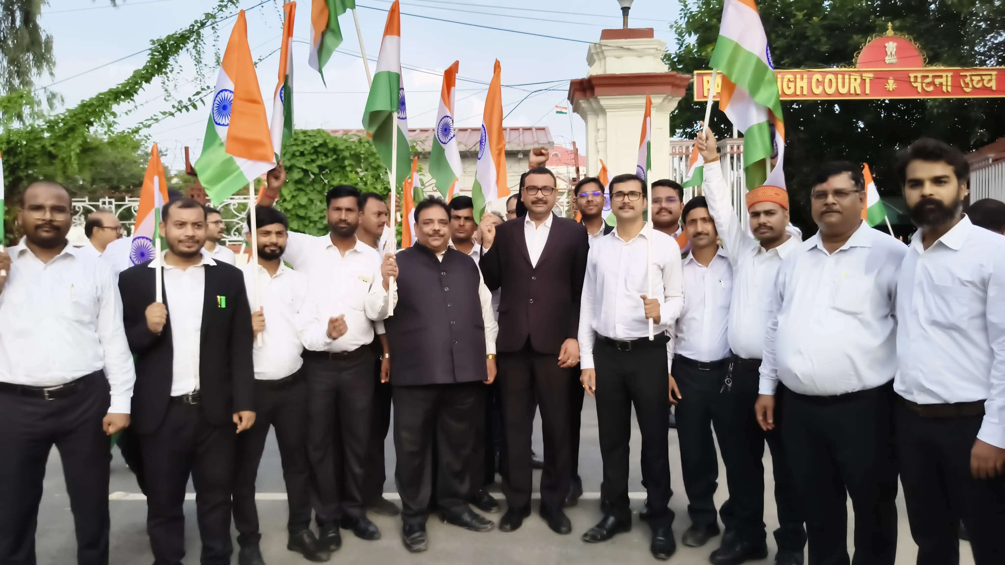 स्वतंत्रता दिवस की पूर्व संध्या पर भाजपा विधि प्रकोष्ठ ने निकाली तिरंगा यात्रा