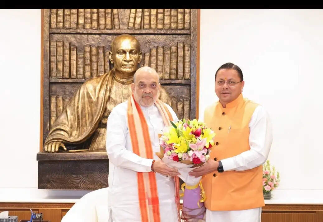 अमित शाह से मिले मुख्यमंत्री धामी, प्रदेश के विकास मुद्दों पर हुई चर्चा