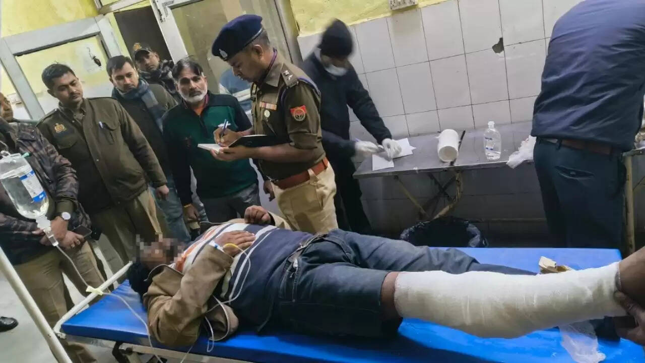 प्रतापगढ़ में पुलिस मुठभेड़ में शातिर बदमाश को गोली लगी, गिरफ्तार