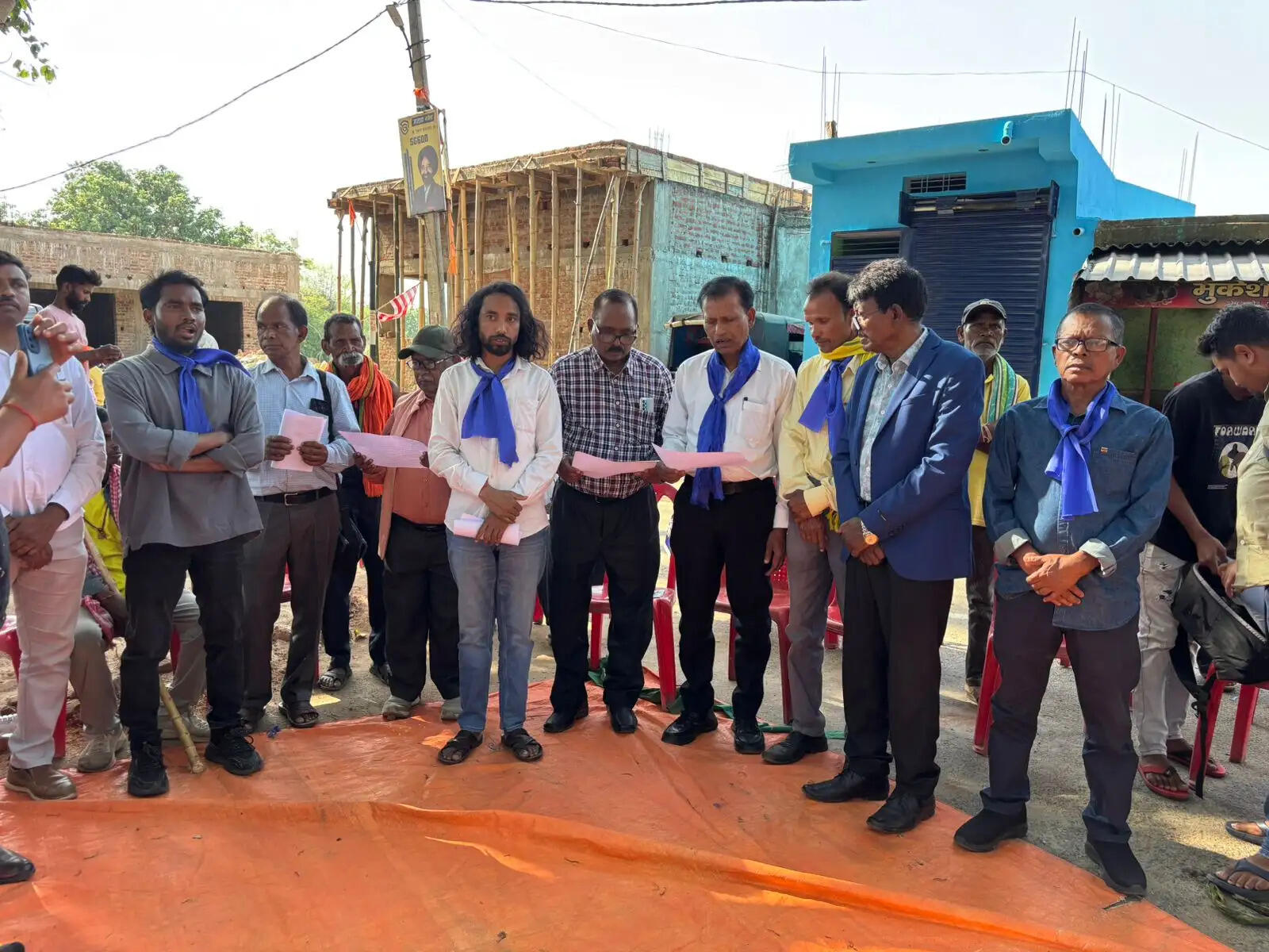 राहे में बाबा साहेब अंबेडकर प्रतिमा का अनावरण