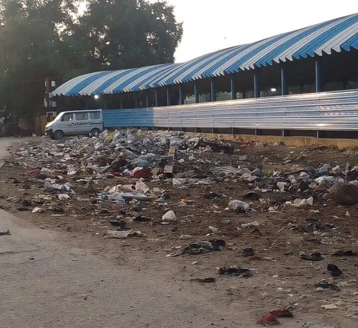 वाराणसी : भक्तों के लिए बने अंडरपास के दोनों ओर फेंका जा रहा कूड़ा, नगर निगम लापरवाह