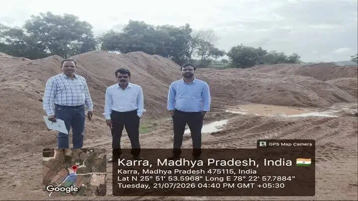 ग्वालियरः लगभग 4500 घनमीटर अवैध रेत जब्त