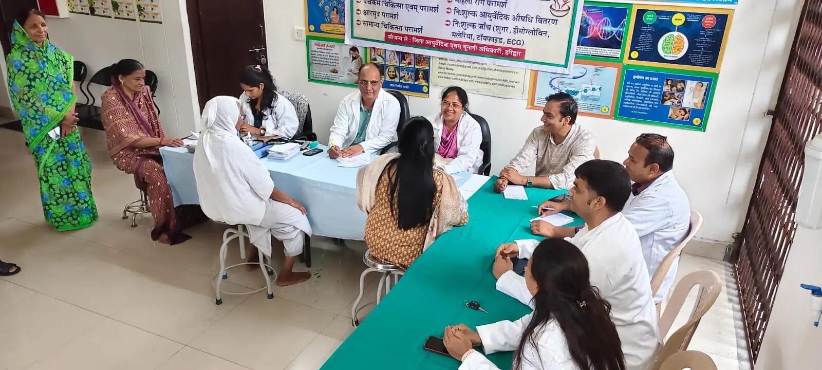 आयुर्वेद चिकित्सा शिविर का समापन, तीसरे दिन 110 रोगियों ने लिया लाभ
