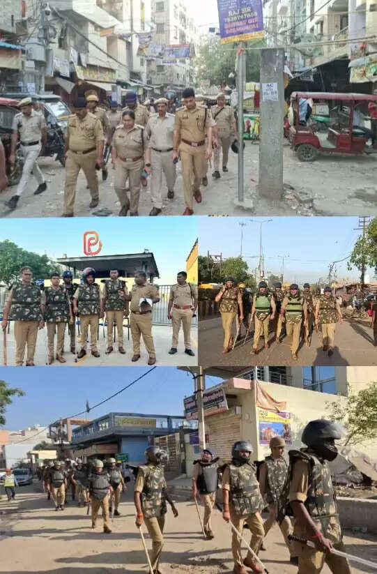 श्रमिकाें के उग्र प्रदर्शन के बाद आज नाेएडा की औद्योगिक इकाइयां खुलीं, कई जगह फ्लैग मार्च व पुलिस तैनात