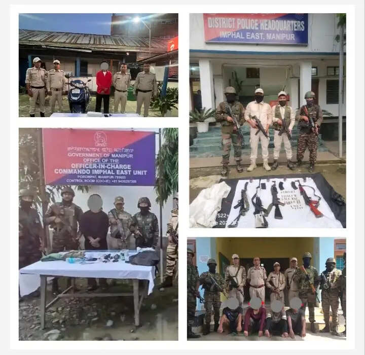 मणिपुर में हथियारों का बड़ा जखीरा बरामद, उग्रवादी कैडर गिरफ्तार