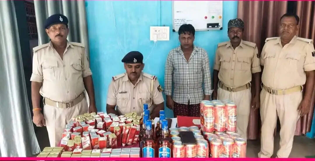 37 लीटर विदेशी शराब के साथ तस्कर गिरफ्तार