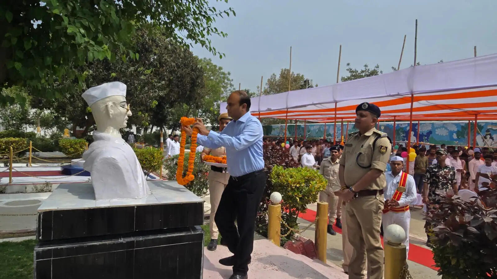 नव अधिष्ठापित ओपेन जिम का उद्घाटन