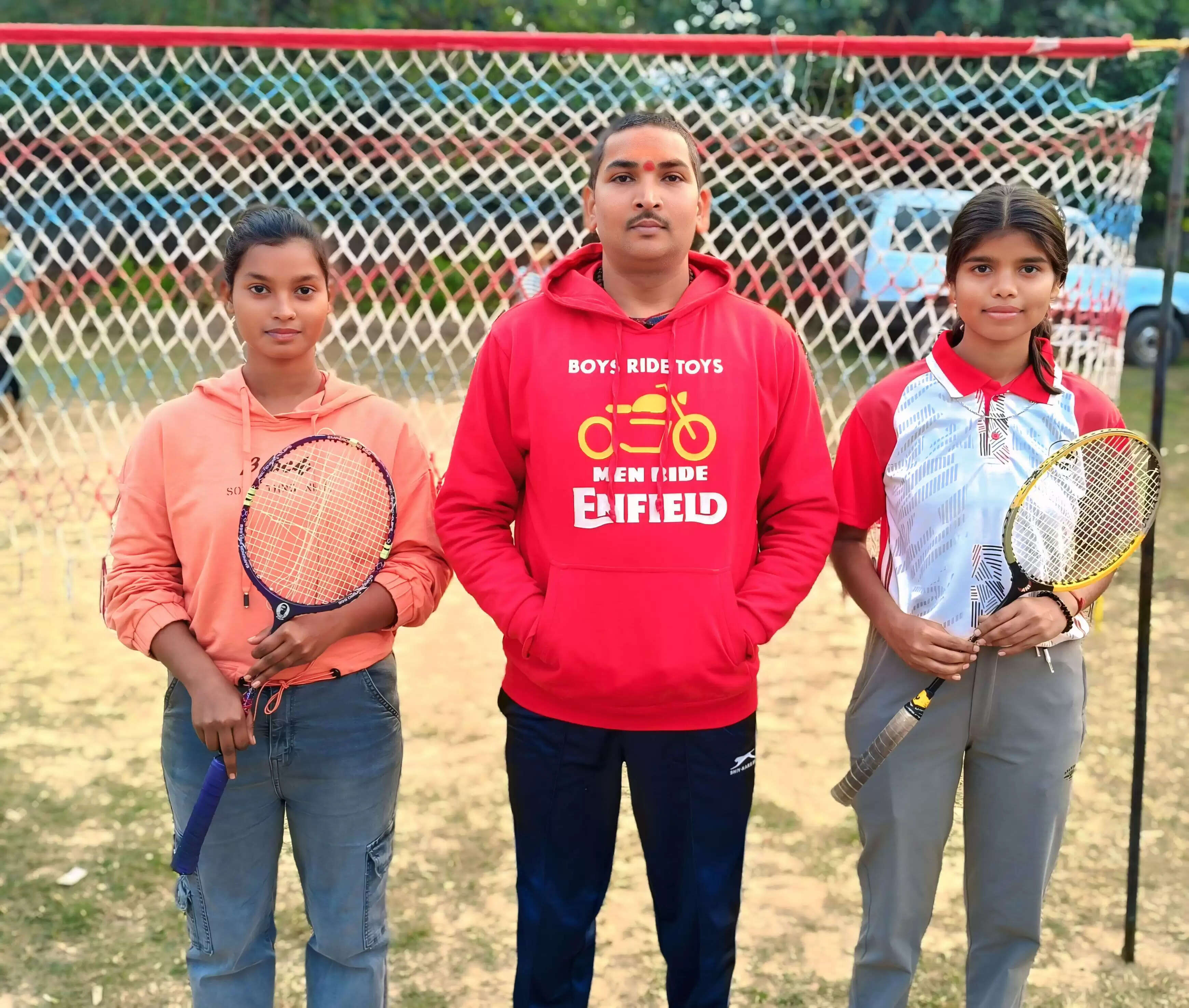 राज्य महिला बॉल बैडमिंटन टीम में नवगछिया के प्रज्ञा और मुस्कान का चयन