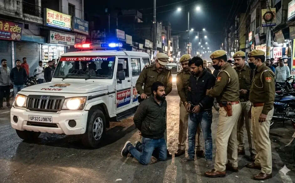 अपराध की योजना बना रहे पांच बदमाश गिरफ्तार