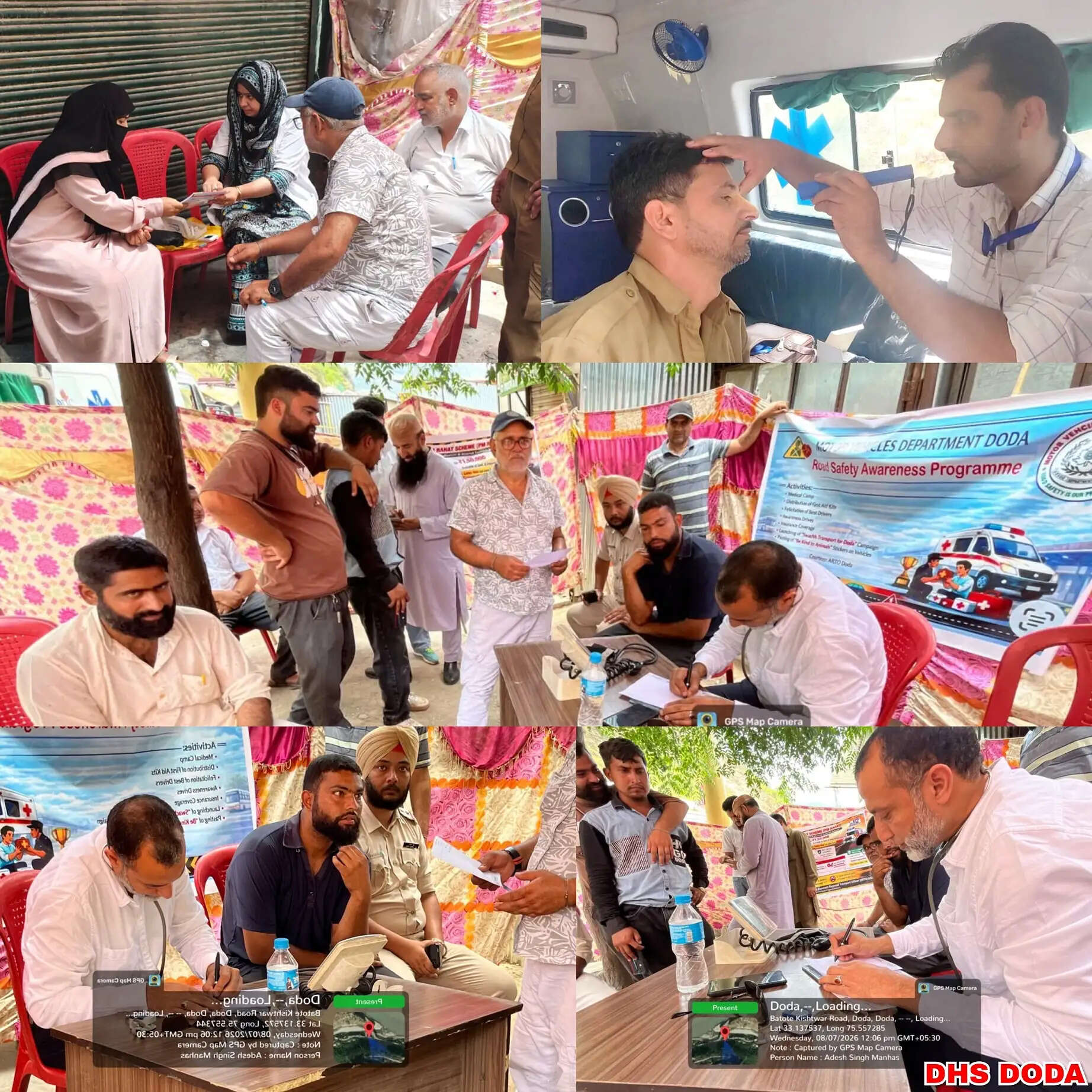 चालकों और सहायकों की स्वास्थ्य जांच, परामर्श, दवाइयां और जागरूकता सेवाएं उपलब्ध कराई गईं