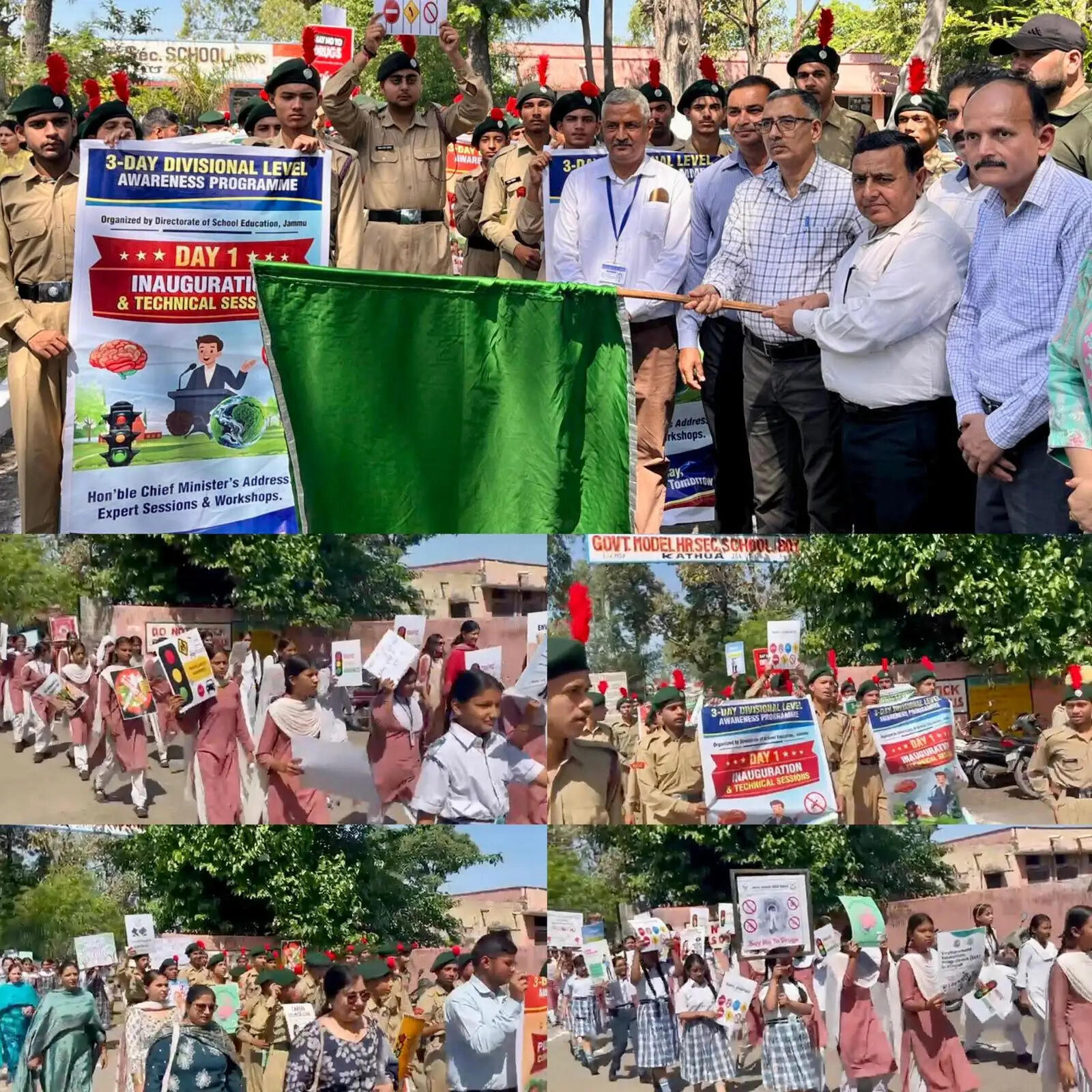 कठुआ में जागरूकता अभियान सम्पन्न-छात्रों की उत्साहपूर्ण भागीदारीय, डीसी ने रैली को दिखाई हरी झंडी