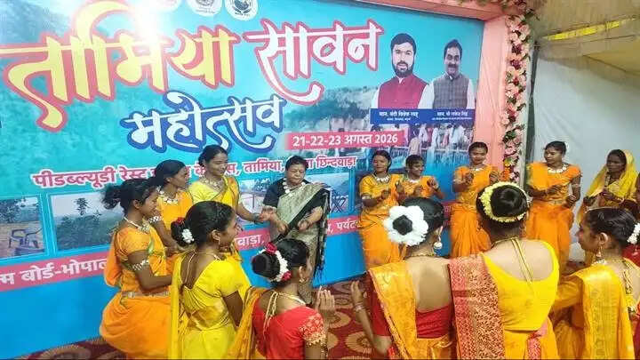 छिंदवाड़ाः तामिया सावन महोत्सव में हजारों पर्यटकों ने लिया झूलों का आनंद