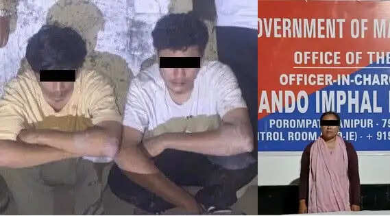 मणिपुर में अलग-अलग अभियानों में महिला उग्रवादी कैडर समेत तीन गिरफ्तार
