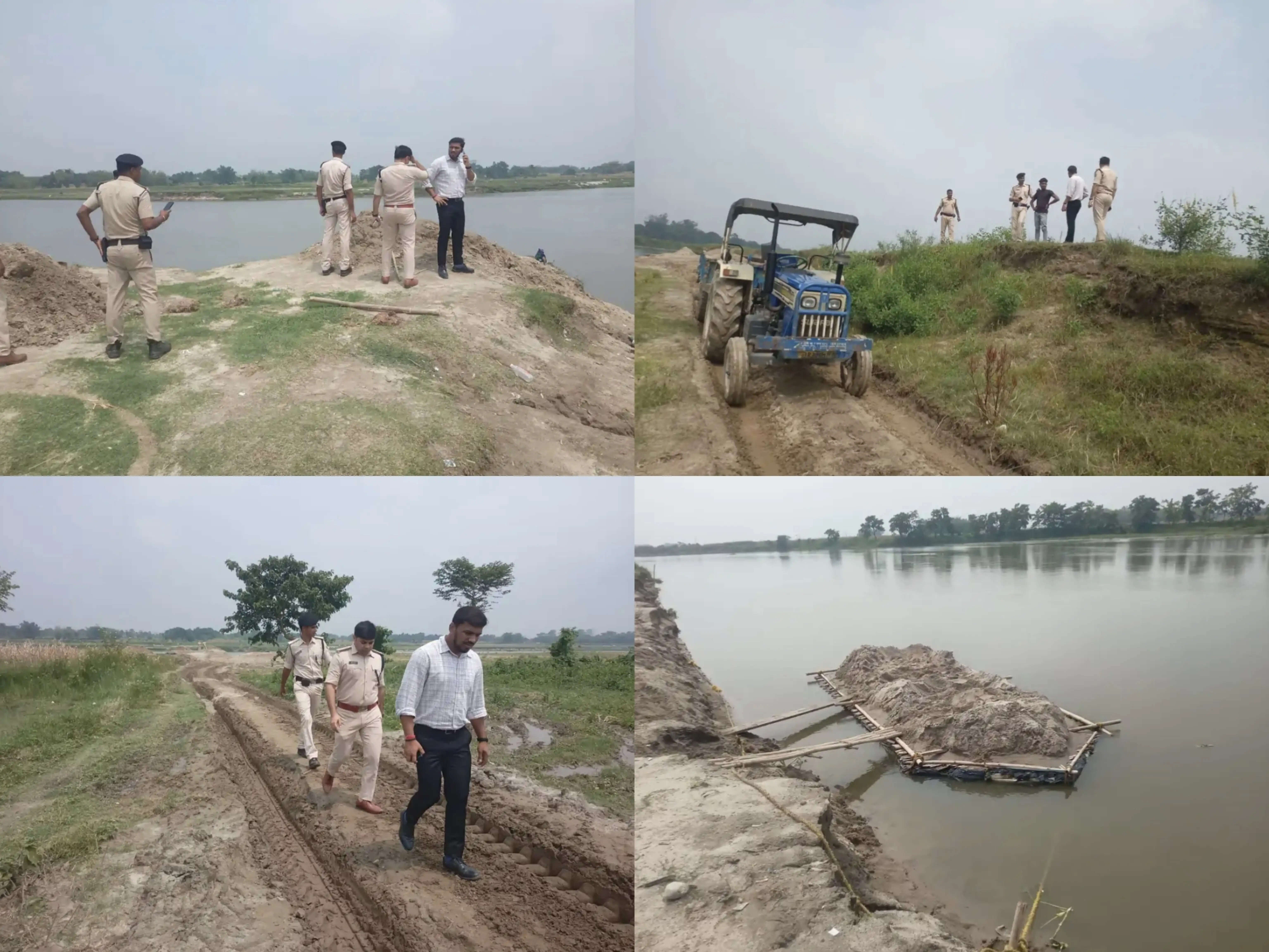 किशनगंज में अवैध खनन पर प्रशासन की बड़ी कार्रवाई, बालू लदा ट्रैक्टर जब्त