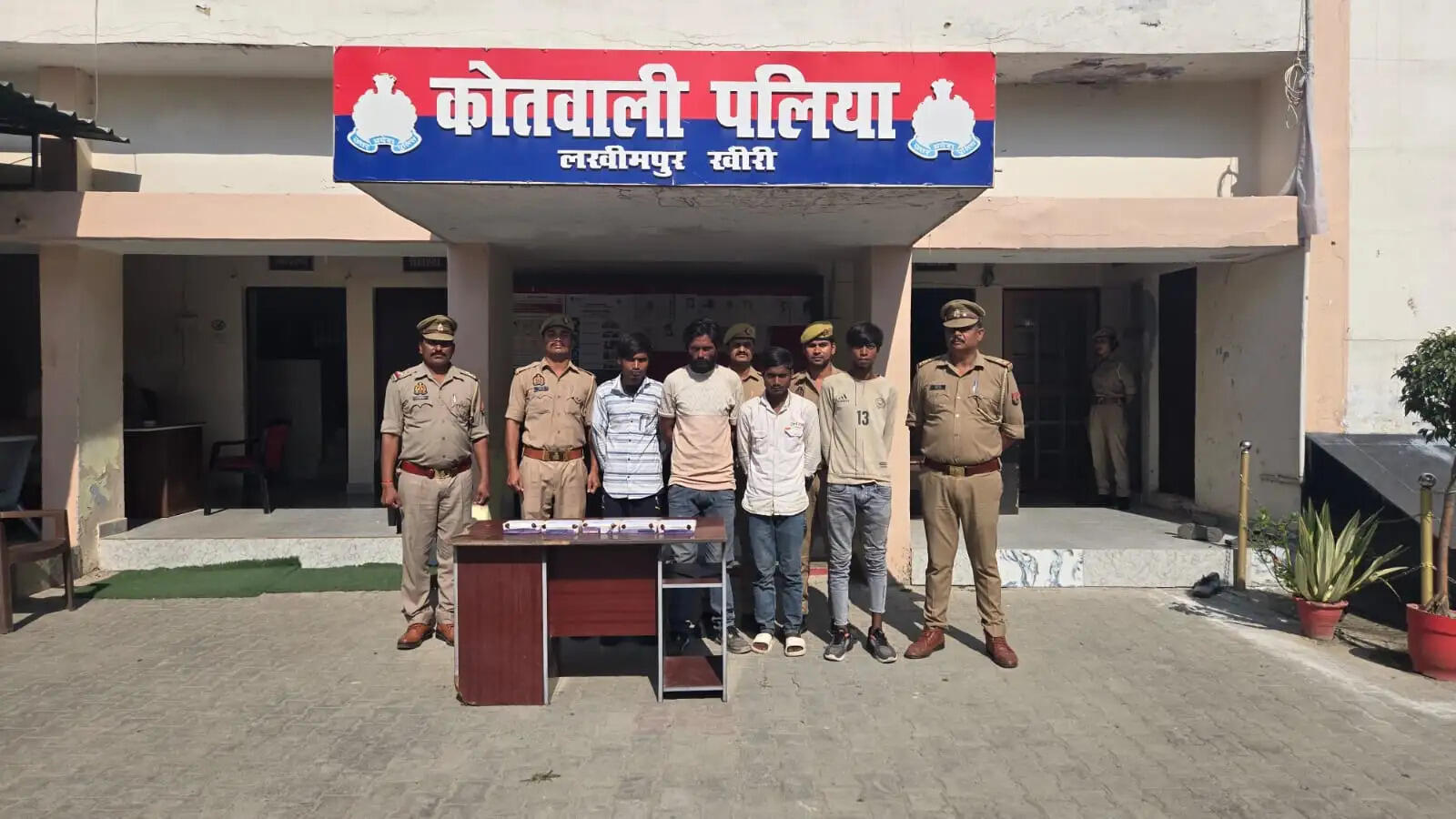 जन सेवा केंद्र में चोरी का खुलासा, चार अभियुक्त गिरफ्तार