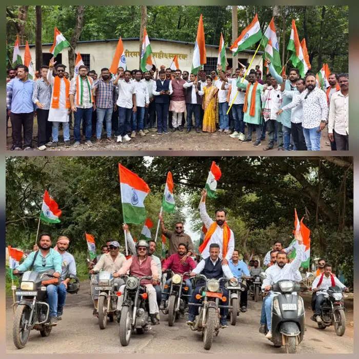 नक्सलमुक्त झीरम तक निकली भाजयुमो की तिरंगा यात्रा, शहीदों को किया नमन
