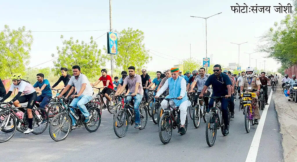 केंद्रीय मंत्री अर्जुनराम मेघवाल ने दिया फिटनेस और पर्यावरण संरक्षण का संदेश