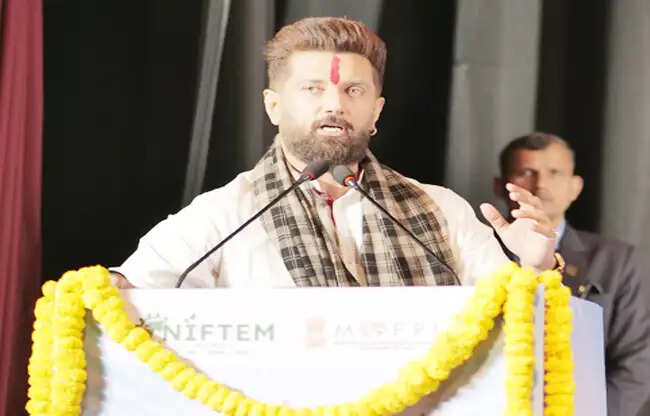 सोनीपत: विकसित भारत संकल्प में खाद्य प्रसंस्करण निर्णायक भूमिका : चिराग पासवान