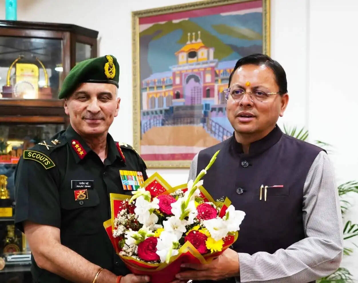 उपसेना प्रमुख ने की मुख्यमंत्री से मुलाकात