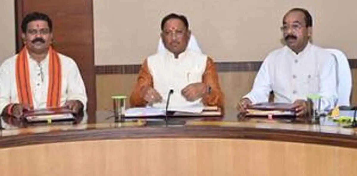 छत्तीसगढ़&nbsp;में&nbsp;साय&nbsp;कैबिनेट की&nbsp;बैठक आज,&nbsp;कई परियोजनाओं को मिल सकती है मंजूरी