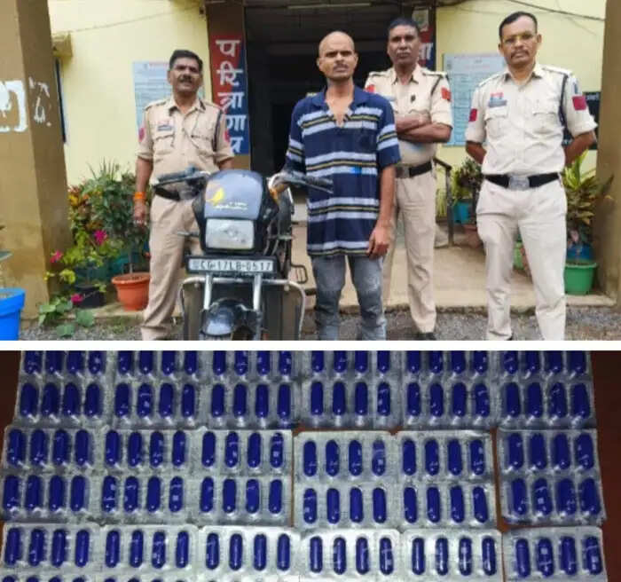 अवैध 144 नशीली कैप्सूल के साथ एक आरोपित गिरफ्तार
