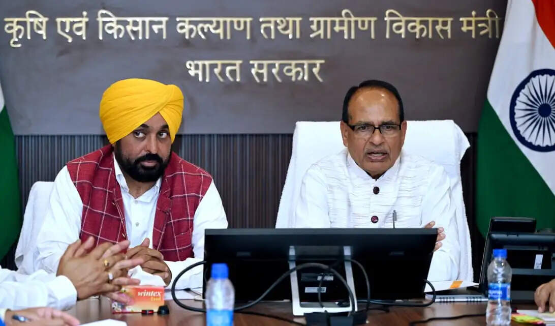 पंजाब के मुख्यमंत्री मान ने शिवराज सिंह के साथ की बैठक