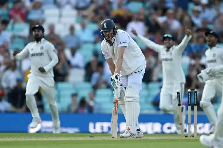 ओवल टेस्ट रोमांचक मोड़ पर, भारत ने इंग्लैंड को दिया 374 रनों का लक्ष्य