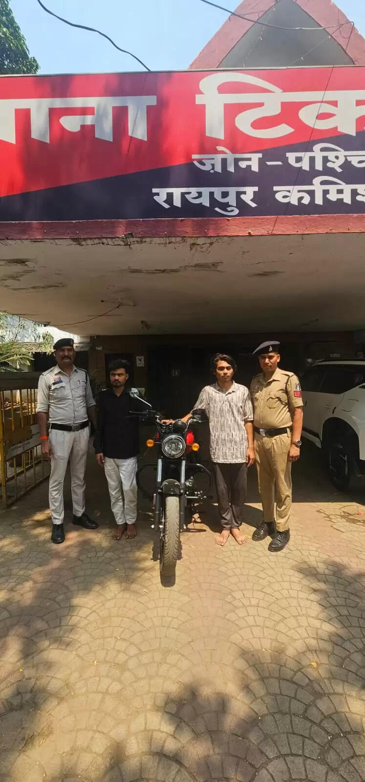 रायपुर : मोटर सायकल चोरी के मामले में 2 आरोपित गिरफ्तार