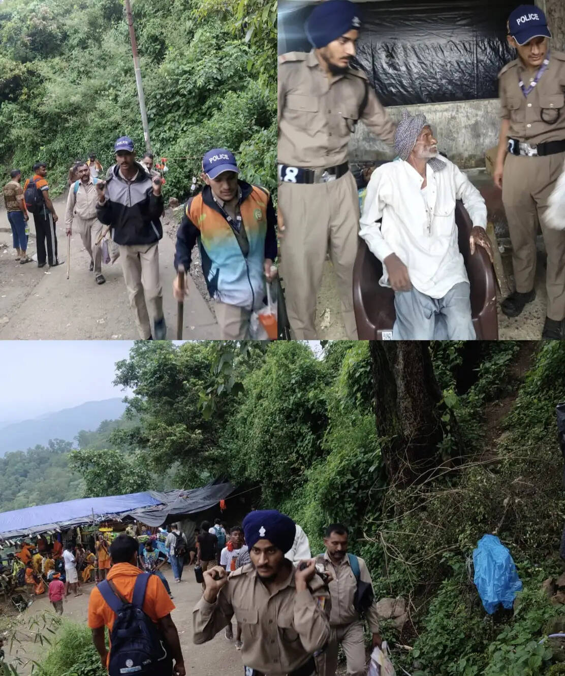 बेहोश पड़े 85 वर्षीय कांवड़ यात्री के लिए देवदूत बने जवान