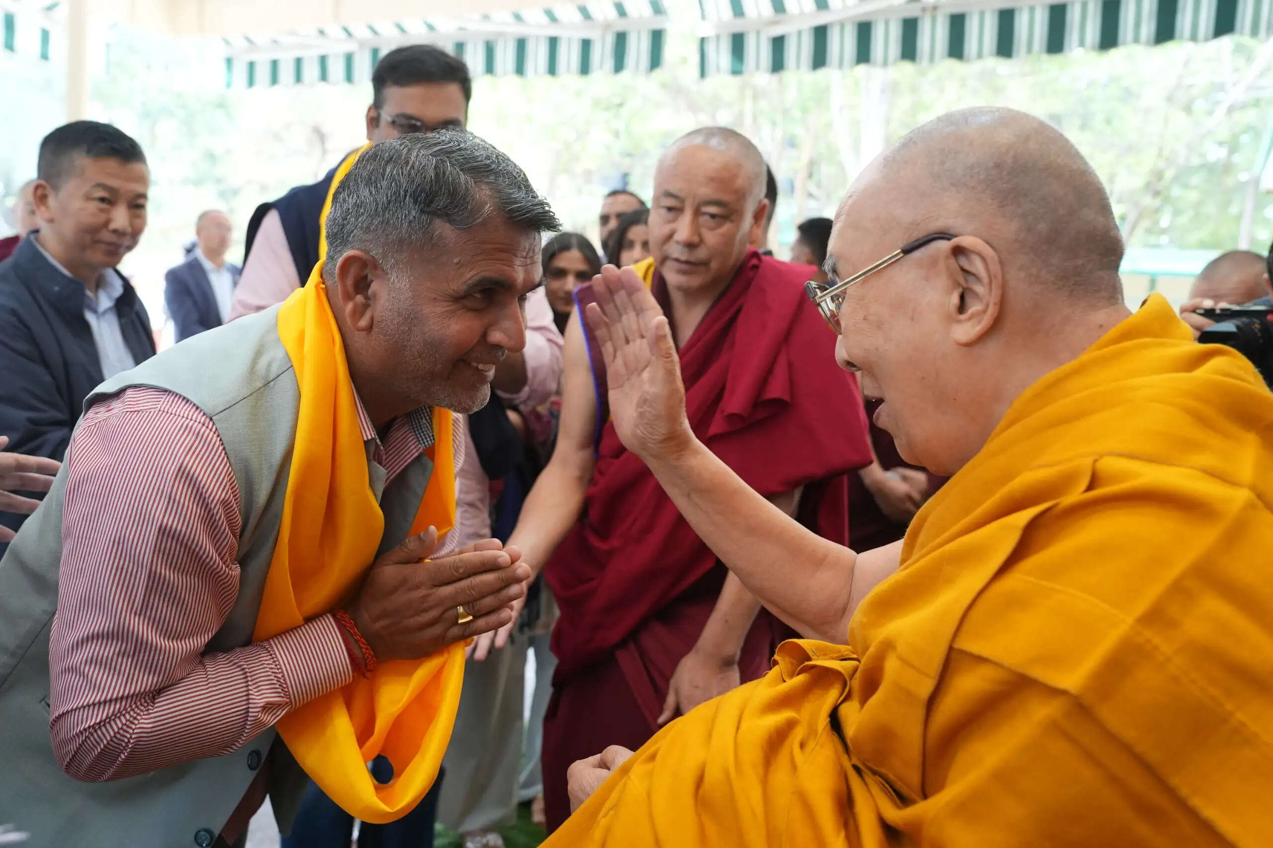 धर्मगुरु दलाई लामा से मिले हिमाचल प्रदेश ओलंपिक संघ के उपाध्यक्ष