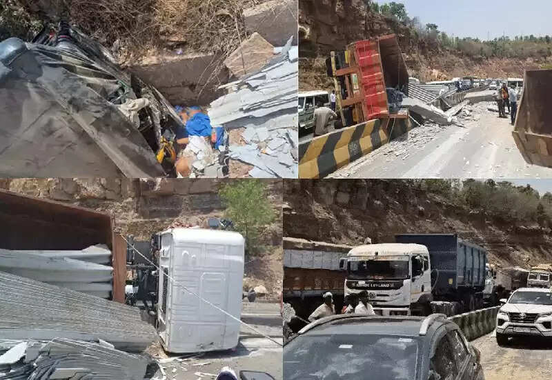 (अपडेट) मप्र के रीवा जिले में चलते ऑटो रिक्शा पर पलटा सीमेंट पिलर से लदा ट्रक, सात की मौत