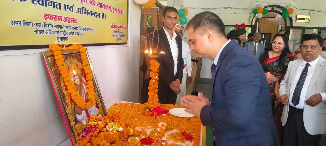 कुशीनगर : राष्ट्रीय लोक अदालत में 1.21 लाख वाद निस्तारित, 9.63 करोड़ की टोकन मनी वसूली